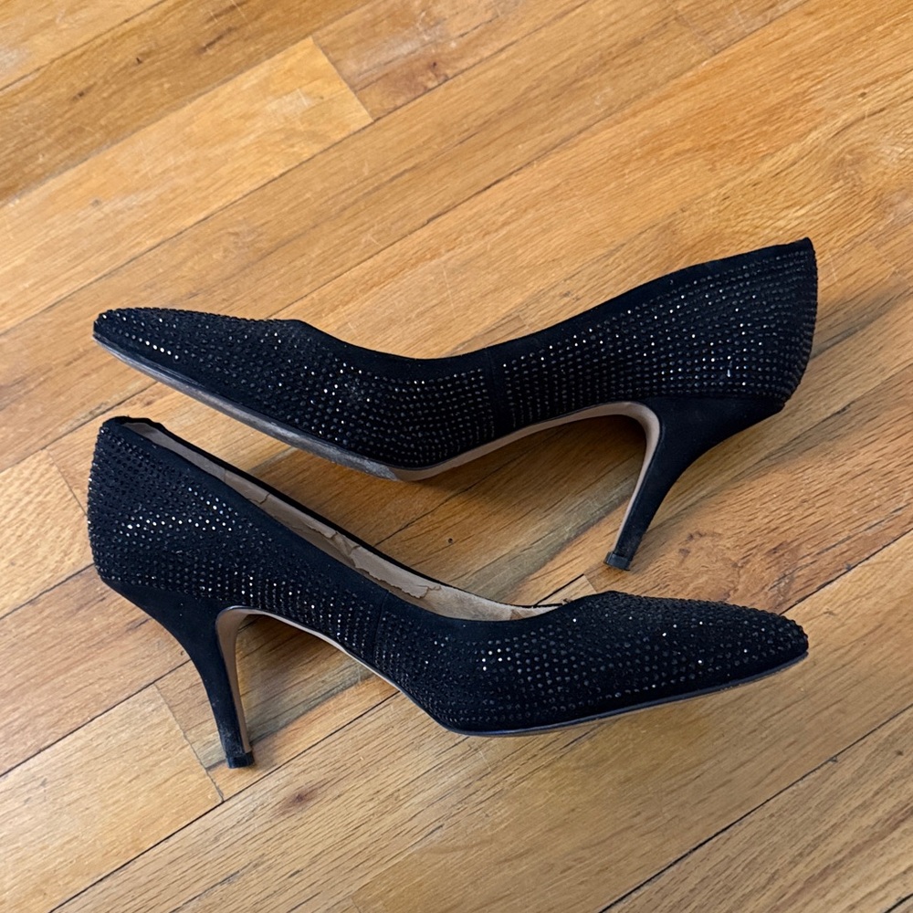INC Black Studded Heels